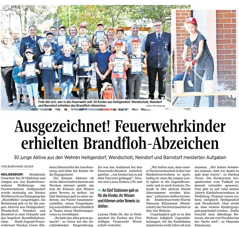 Kinderfeuerwehr Brandfloh